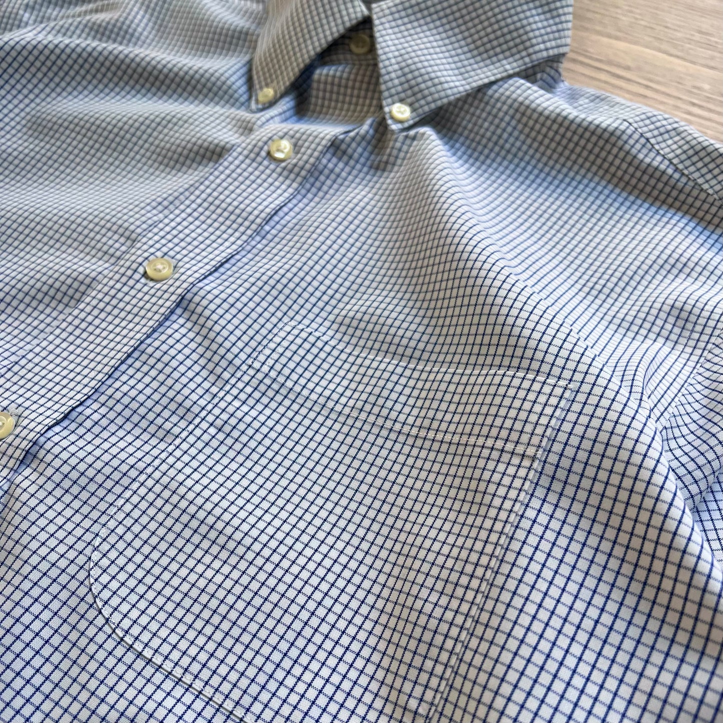 Blue Plaid Button Up