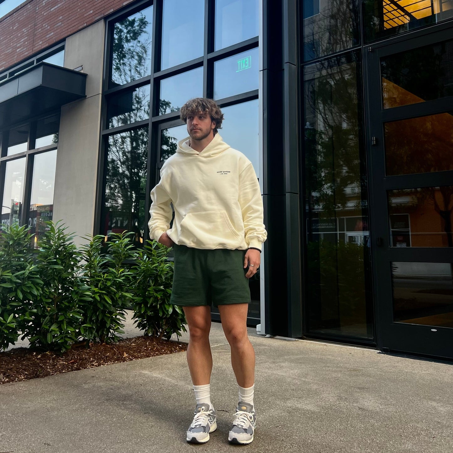 Cream Oversized Hoodie