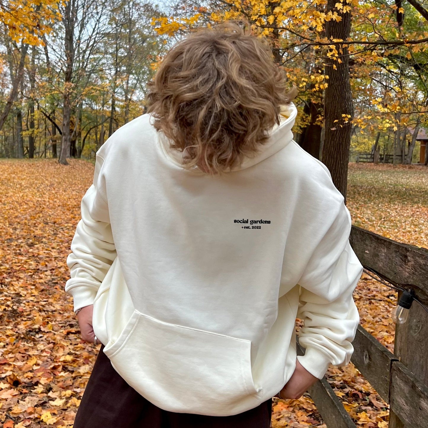 Cream Oversized Hoodie