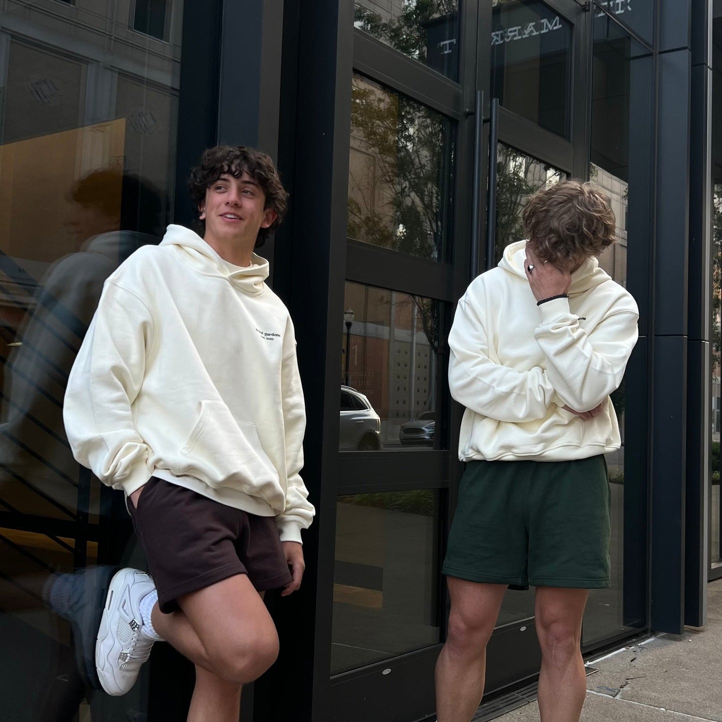 Cream Oversized Hoodie
