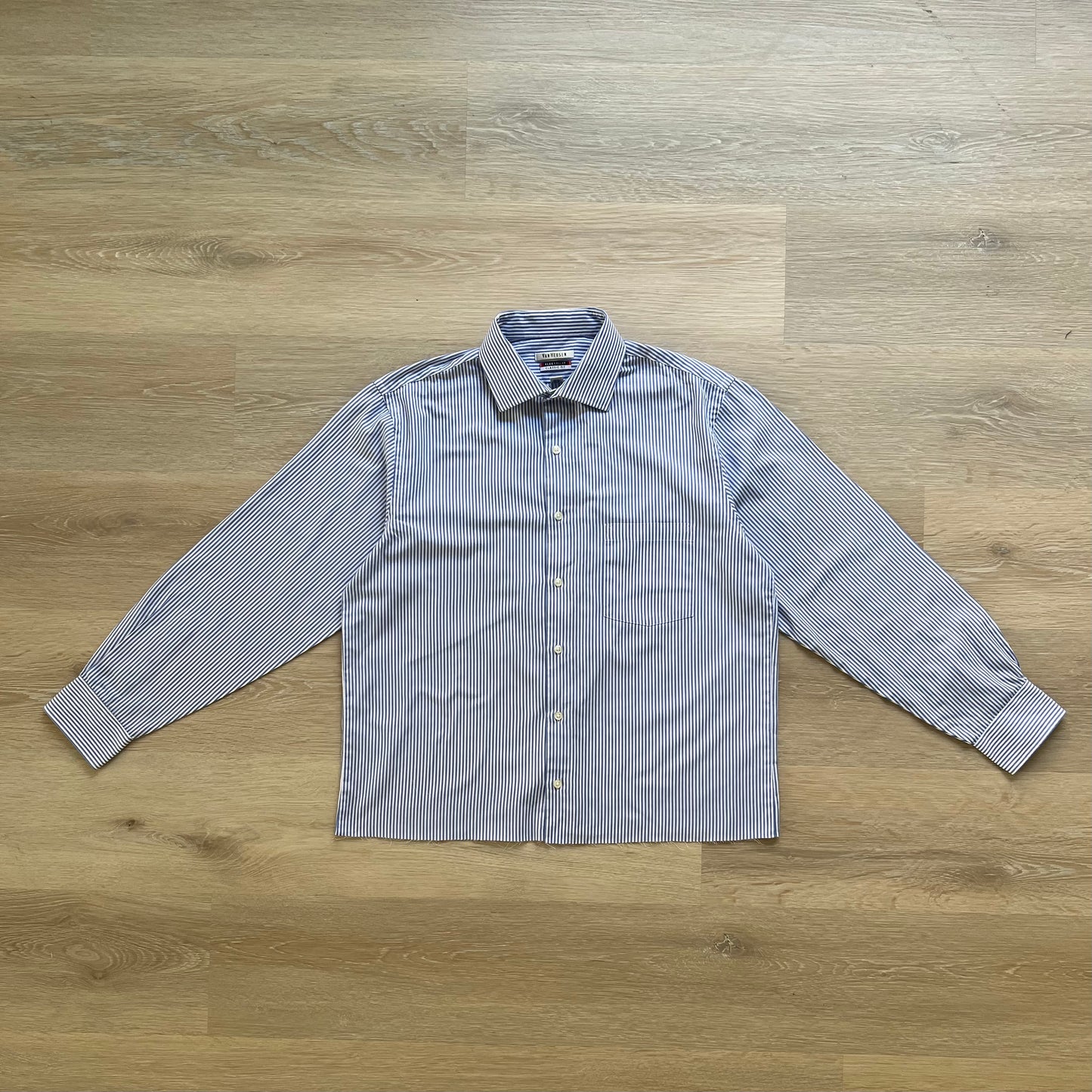 Blue Pinstripe Button Up