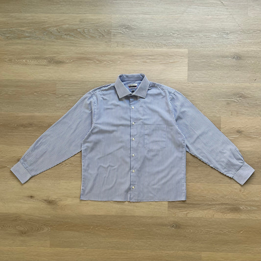 Blue Pinstripe Button Up