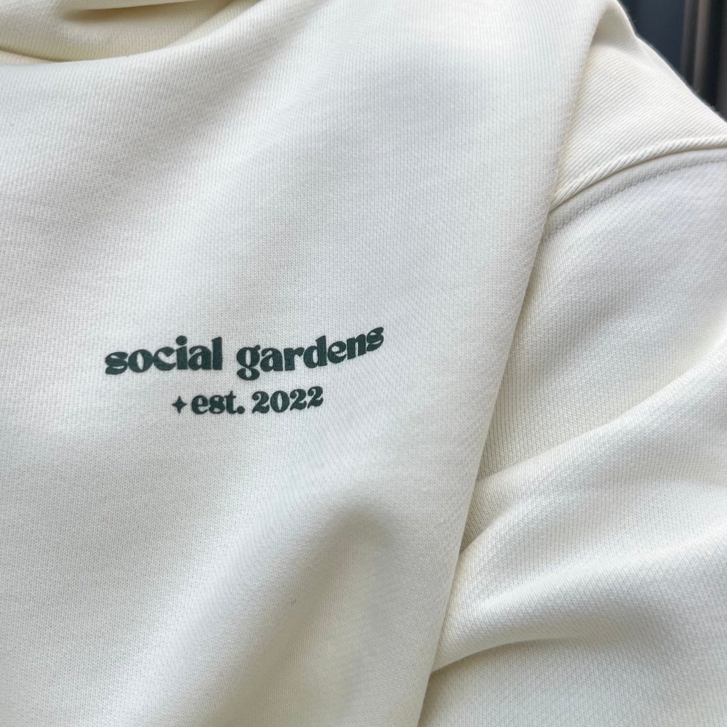Cream Oversized Hoodie