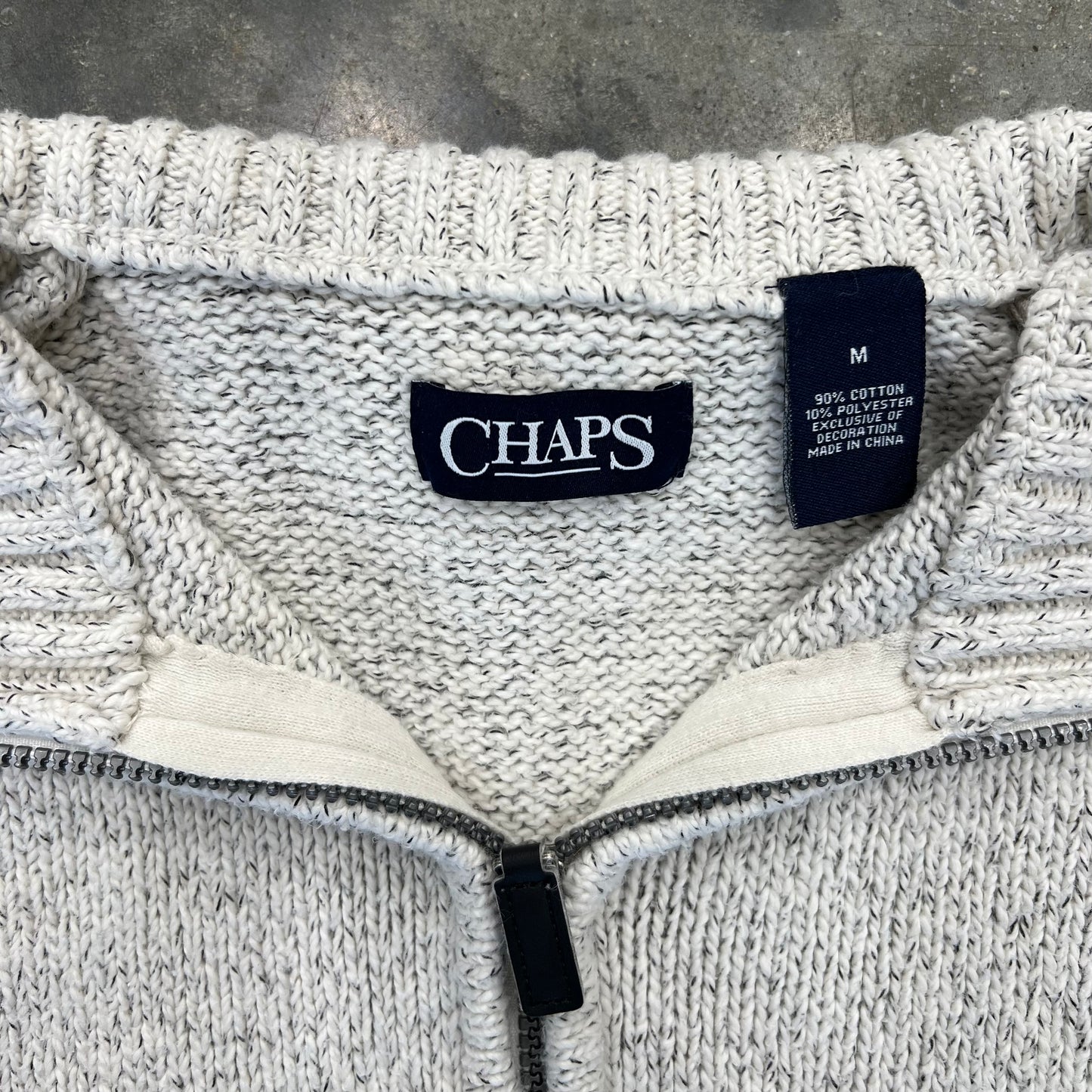 Chaps Quarter-Zip Sweater