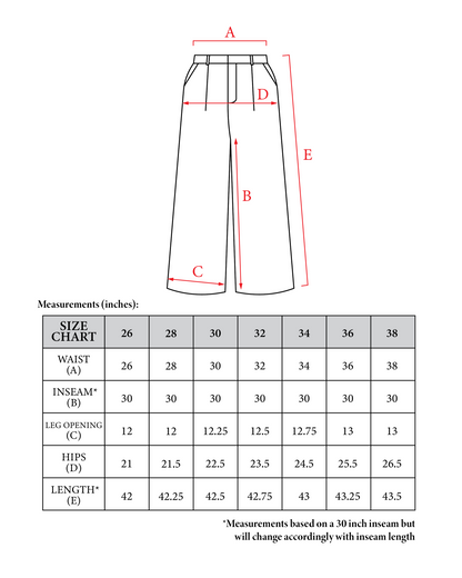 Wide Leg Pleated Pants - Oak