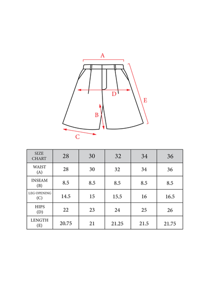 Pleated Shorts